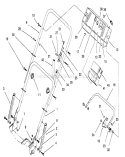 Handle Assembly (model No. 20463 Only) Diagram and Parts List for 20463 6900001-6999999 - 1996 Toro Lawn Mower