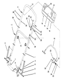 Handle Assembly Diagram and Parts List for 20464 5900001-5999999 - 1995 Toro Lawn Mower