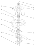 Part Location Diagram of 93-4126 Toro Spacer - Blade