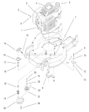 Engine Diagram and Parts List for 20465 790000001-799999999 - 1997 Toro Lawn Mower