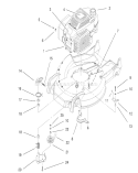Engine Diagram and Parts List for 20466 6900001-6999999 - 1996 Toro Lawn Mower