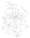 Housing Assembly Diagram and Parts List for 20466 6900001-6999999 - 1996 Toro Lawn Mower