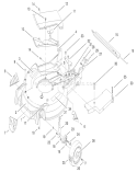 Housing Assembly Diagram and Parts List for 20470 7900001-7999999 - 1997 Toro Lawn Mower