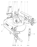Housing Assembly Diagram and Parts List for 20474 5000001-5999999 - 1975 Toro Lawn Mower