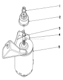 Starter Motor Diagram and Parts List for 20474 5000001-5999999 - 1975 Toro Lawn Mower