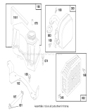 Fuel Tank and Muffler Diagram and Parts List for 20474 6900001-6999999 - 1996 Toro Lawn Mower