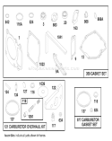Gasket Kits and Carburetor Kit Diagram and Parts List for 20474 6900001-6999999 - 1996 Toro Lawn Mower