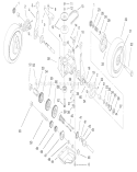 Gear Case Assembly Diagram and Parts List for 20474 6900001-6999999 - 1996 Toro Lawn Mower
