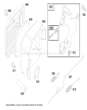 Air Filter Assembly and Governor Diagram and Parts List for 20474 6900001-6999999 - 1996 Toro Lawn Mower