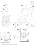 Blower Housing, Flywheel and Ignition Coil Diagram and Parts List for 20474 6900001-6999999 - 1996 Toro Lawn Mower
