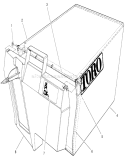 Bag Assembly Part Diagram and Parts List for 20475 6900001-6999999 - 1996 Toro Lawn Mower