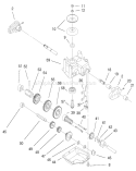 Gear Case Assembly Diagram and Parts List for 20475 6900001-6999999 - 1996 Toro Lawn Mower