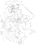 Housing Assembly Diagram and Parts List for 20475 6900001-6999999 - 1996 Toro Lawn Mower