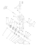 Gear Case Assembly Diagram and Parts List for 20478 7900001-7999999 - 1997 Toro Lawn Mower