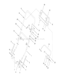 Handle Assembly Diagram and Parts List for 20479 7900001-7999999 - 1997 Toro Lawn Mower