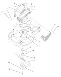 Engine Diagram and Parts List for 20480 7900001-7999999 - 1997 Toro Lawn Mower