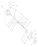 Rear Axle Assembly Diagram and Parts List for 20480 7900001-7999999 - 1997 Toro Lawn Mower