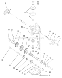 Gear Case Assembly Diagram and Parts List for 20483 790000001-799999999 - 1997 Toro Lawn Mower