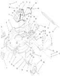 Housing Assembly Diagram and Parts List for 20483 790000001-799999999 - 1997 Toro Lawn Mower