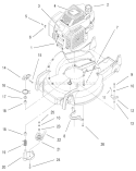 Engine Diagram and Parts List for 20483 790000001-799999999 - 1997 Toro Lawn Mower