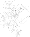 Housing Assembly Diagram and Parts List for 20486 8900001-8999999 - 1998 Toro Lawn Mower