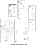 Page D Diagram and Parts List for 20486 8900001-8999999 - 1998 Toro Lawn Mower
