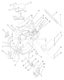 Housing Assembly Diagram and Parts List for 20487 200000001-200999999 - 2000 Toro Lawn Mower