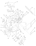 Housing, Handle Bracket And Wheel Assembly Diagram and Parts List for 20487 210000001-210999999 - 2001 Toro Lawn Mower