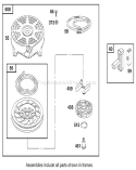 Starter Assembly Diagram and Parts List for 20487 210000001-210999999 - 2001 Toro Lawn Mower