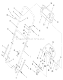 Part Location Diagram of 98-9242 Toro Panel Assembly