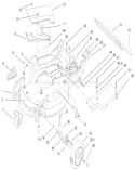 Housing Assembly Diagram and Parts List for 20488 8900001-8999999 - 1998 Toro Lawn Mower