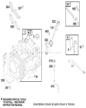 Engine Diagram and Parts List for 20488 8900001-8999999 - 1998 Toro Lawn Mower