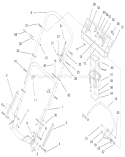 Handle Assembly Diagram and Parts List for 20495 8900001-8999999 - 1998 Toro Lawn Mower