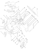 Housing Assembly Diagram and Parts List for 20495 8900001-8999999 - 1998 Toro Lawn Mower