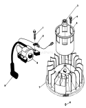 Magneto and Flywheel Assembly Diagram and Parts List for 20522C 7000001-7999999 - 1987 Toro Lawn Mower