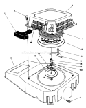 Recoil Assembly Diagram and Parts List for 20522C 7000001-7999999 - 1987 Toro Lawn Mower