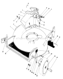 Housing Assembly Diagram and Parts List for 20526C 7000001-7999999 - 1987 Toro Lawn Mower