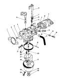 Carburetor Assembly Diagram and Parts List for 20526 7000001-7999999 - 1987 Toro Lawn Mower