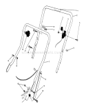 Handle Assembly Diagram and Parts List for 20531 9000001-9999999 - 1989 Toro Lawn Mower