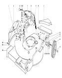 Housing Assembly Diagram and Parts List for 20550 5000001-5999999 - 1975 Toro Lawn Mower