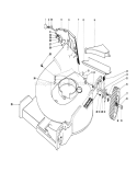 Housing Assembly Diagram and Parts List for 20562 6000001-6999999 - 1976 Toro Lawn Mower