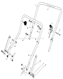 Handle Assembly Diagram and Parts List for 20563 0000001-0999999 - 1990 Toro Lawn Mower