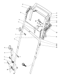 Handle Assembly Diagram and Parts List for 20564C 7000001-7999999 - 1987 Toro Lawn Mower