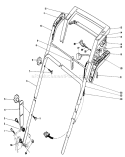 Handle Assembly Diagram and Parts List for 20564 5000001-5999999 - 1985 Toro Lawn Mower