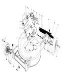 Housing Assembly Diagram and Parts List for 20564 7000001-7999999 - 1987 Toro Lawn Mower