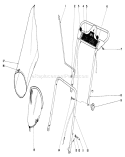 Handle Assembly Diagram and Parts List for 20571 1000001-1999999 - 1971 Toro Lawn Mower