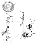 Magneto No. 610793 Diagram and Parts List for 19271 2000001-2999999 - 1972 Toro Lawn Mower