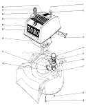 Engine Diagram and Parts List for 19271 2000001-2999999 - 1972 Toro Lawn Mower