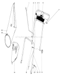 Handle Assembly Diagram and Parts List for 19271 2000001-2999999 - 1972 Toro Lawn Mower