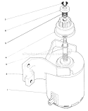 Starter Assembly Diagram and Parts List for 20574 4000001-4999999 - 1984 Toro Lawn Mower